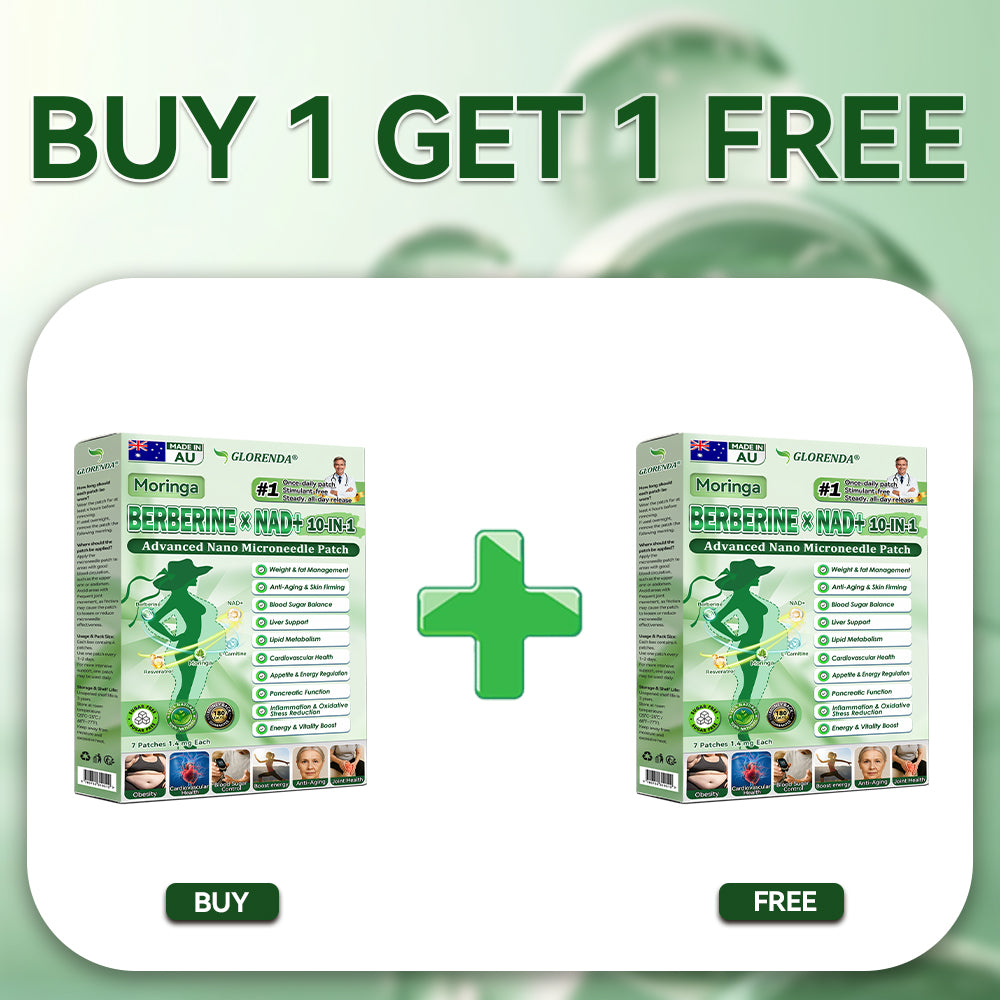Official Store | 🍁 GLORENDA® Moringa · Berberine × NAD+ 10-in-1 Advanced Nano Microneedle Patch 🇦🇺 (Just once a day, visible changes in 7 days) ✅ For obesity, loose skin, diabetes, sleep apnea, joint issues, and more
